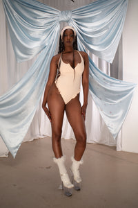 🐰Bunny Cross Back Bodysuit CREAM