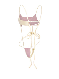 Inferno Vinyl Slingshot Bodysuit CREAM