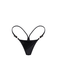 🍒Cherry Vinyl Mini Thong BLACK