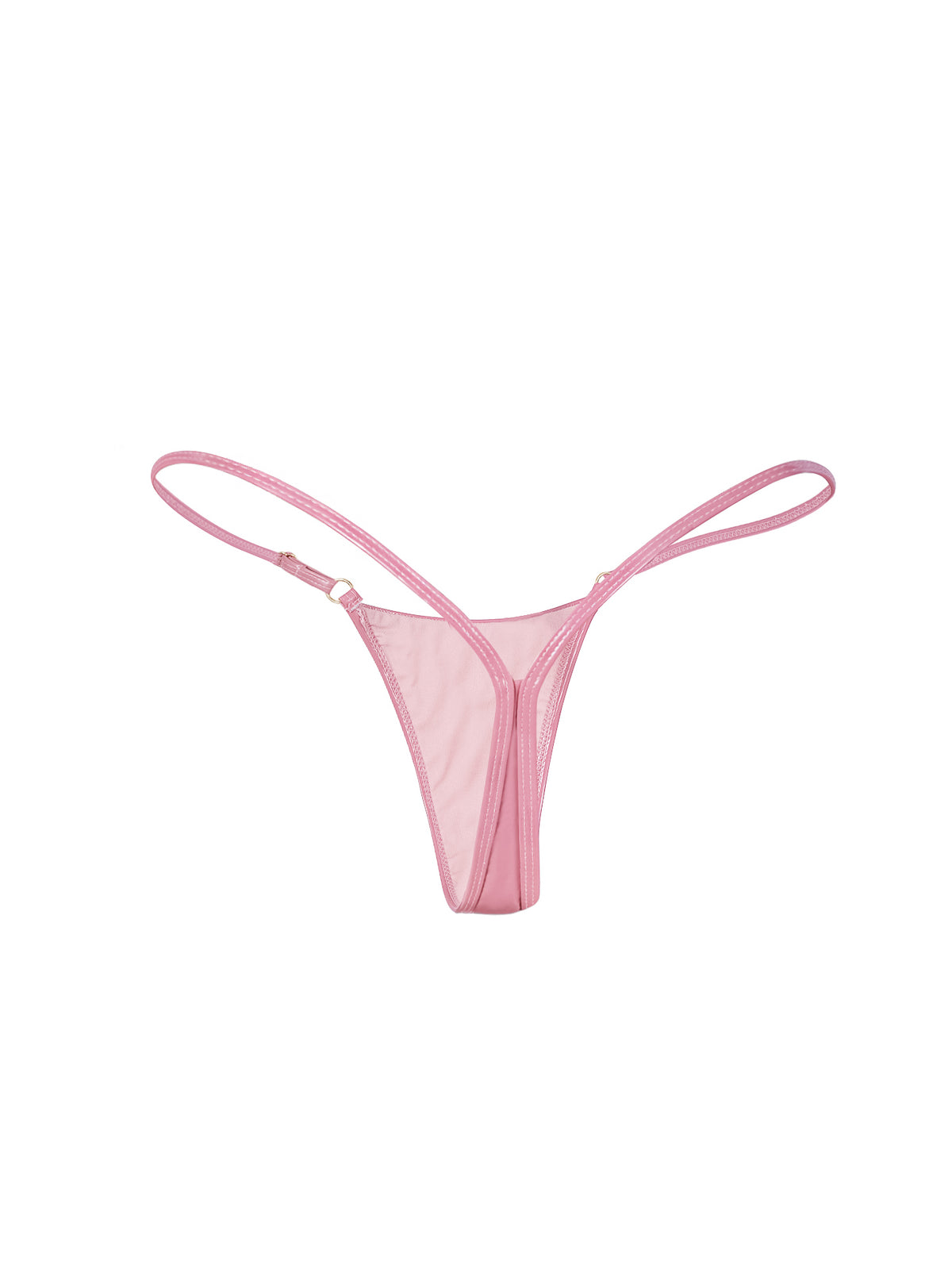 🍒Cherry Vinyl Mini Thong PINK