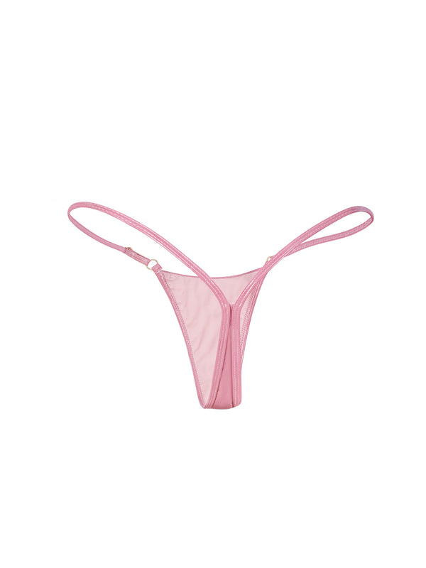 🍒Cherry Vinyl Mini Thong PINK