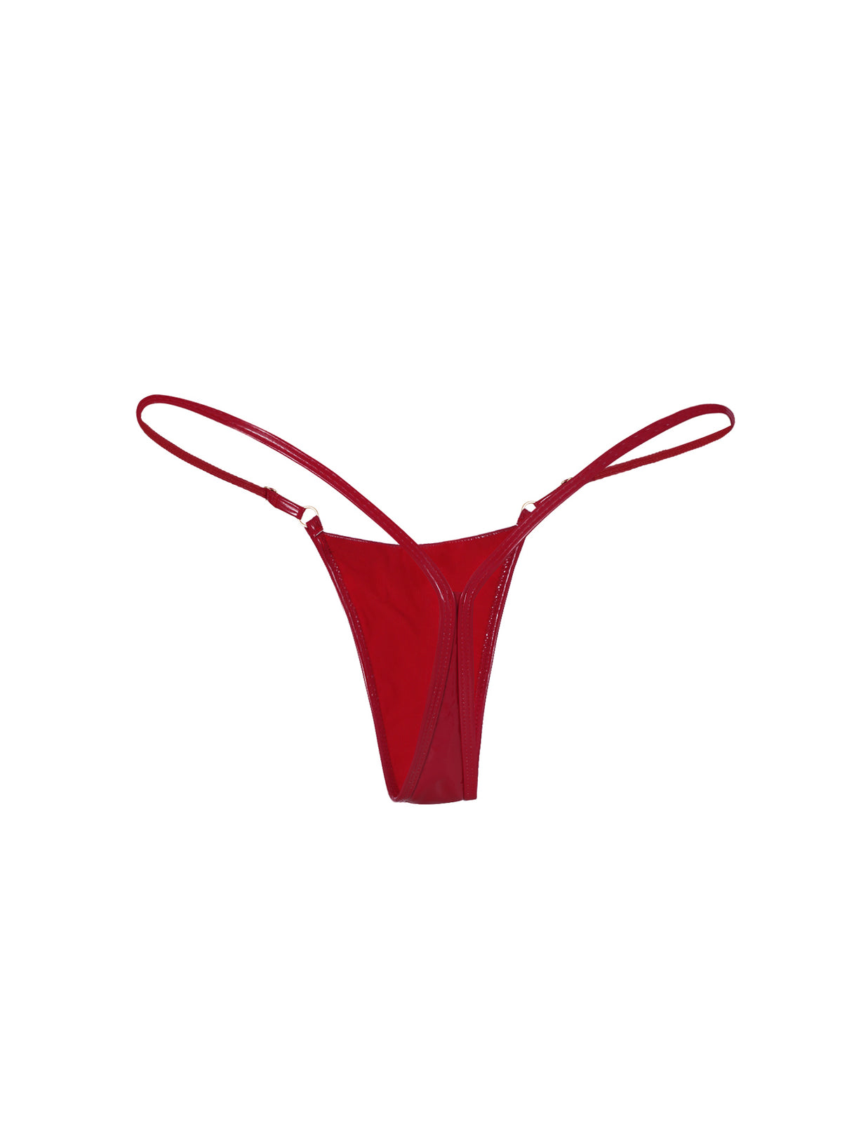 🍒Cherry Vinyl Mini Thong RED