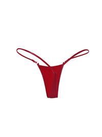 🍒Cherry Vinyl Mini Thong RED