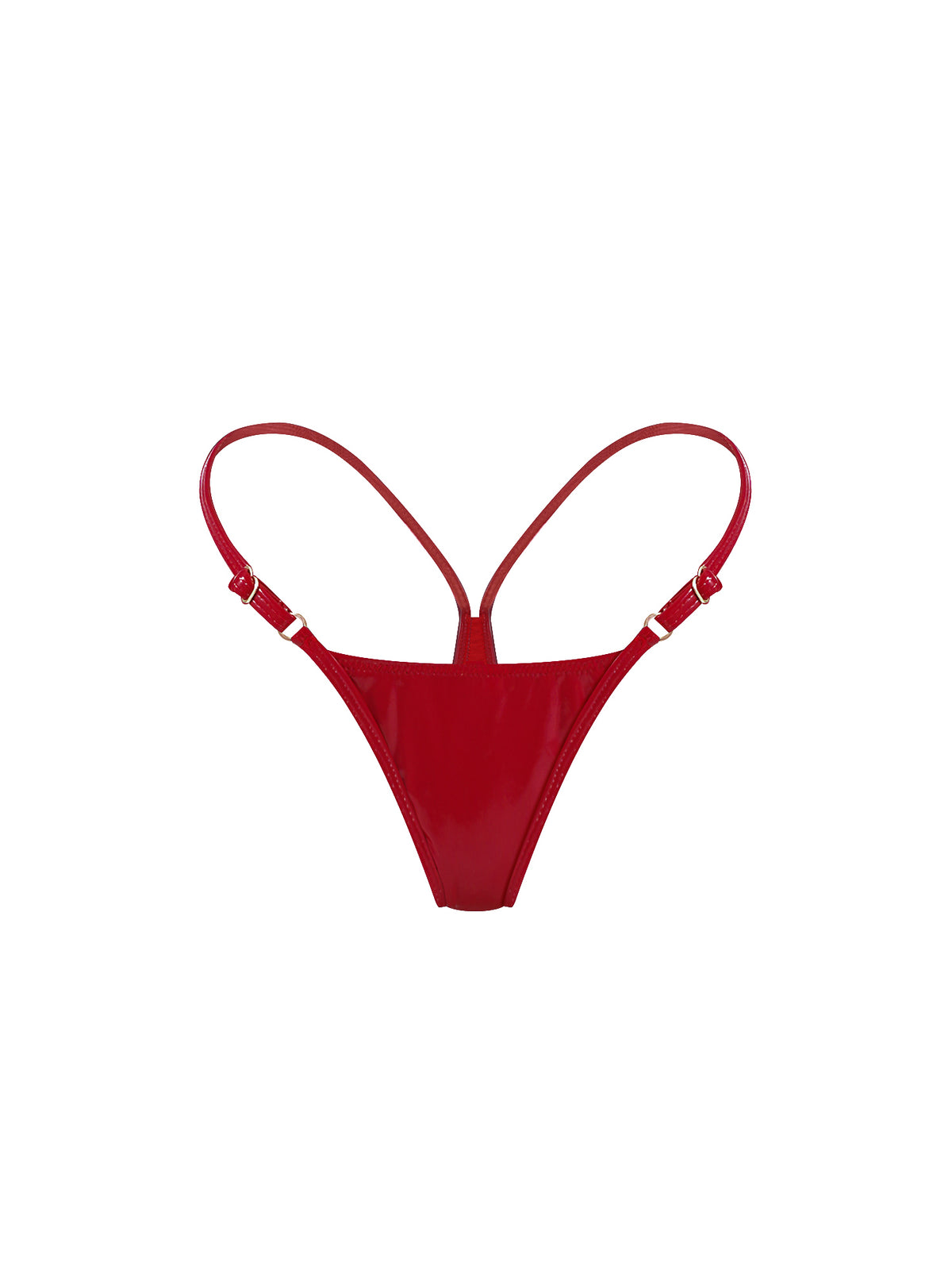 🍒Cherry Vinyl Mini Thong RED