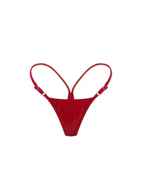 🍒Cherry Vinyl Mini Thong RED