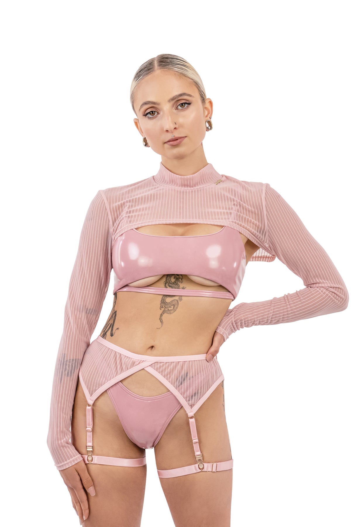 XXX Rated See Through Shrug PINK