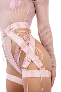 XXX Rated Suspender PINK