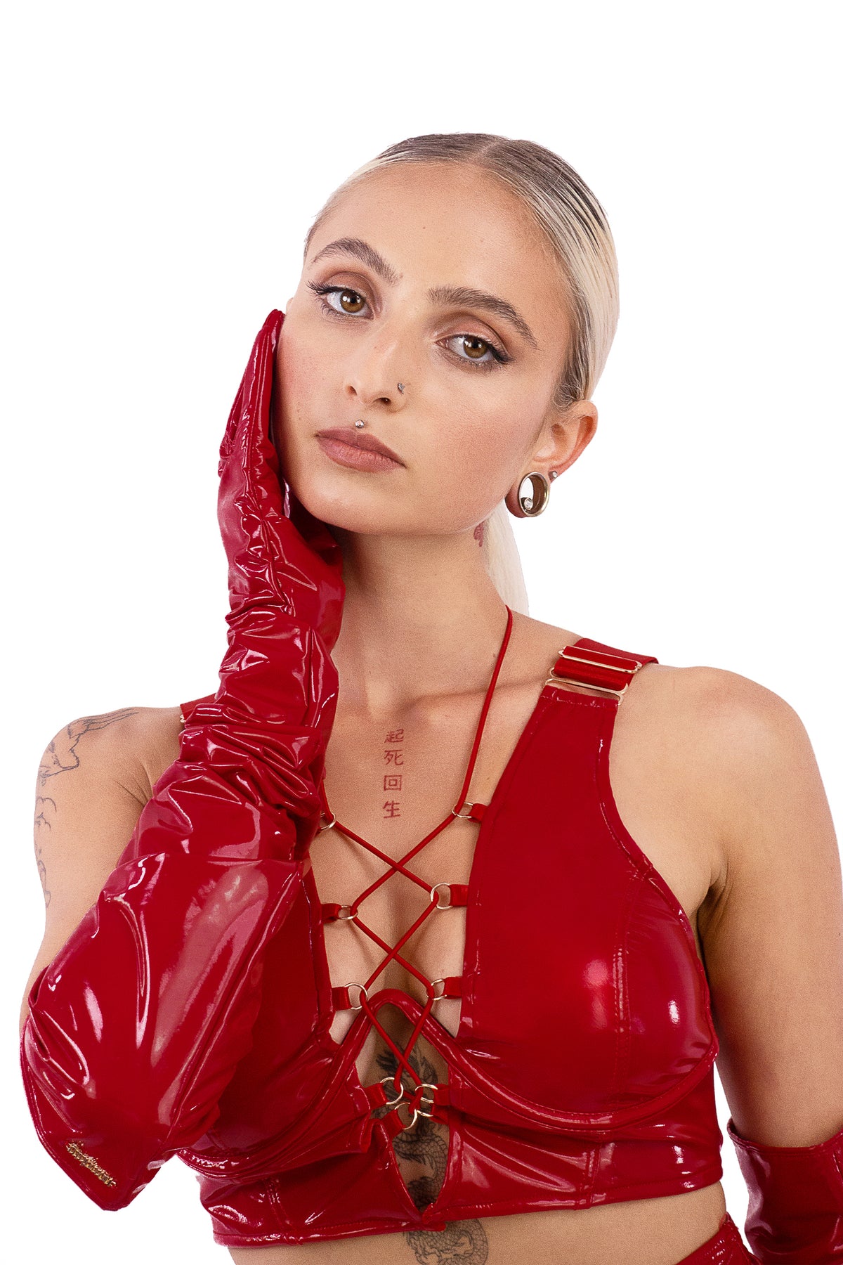 Sinner Vinyl OO Top RED