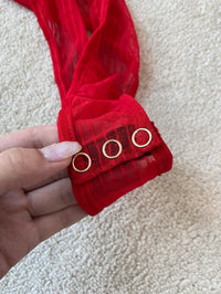 [𝐒𝐀𝐌𝐏𝐋𝐄 𝐒𝐀𝐋𝐄] XXX Rated See Through Bodysuit RED
