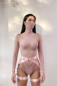 XXX Rated Suspender PINK