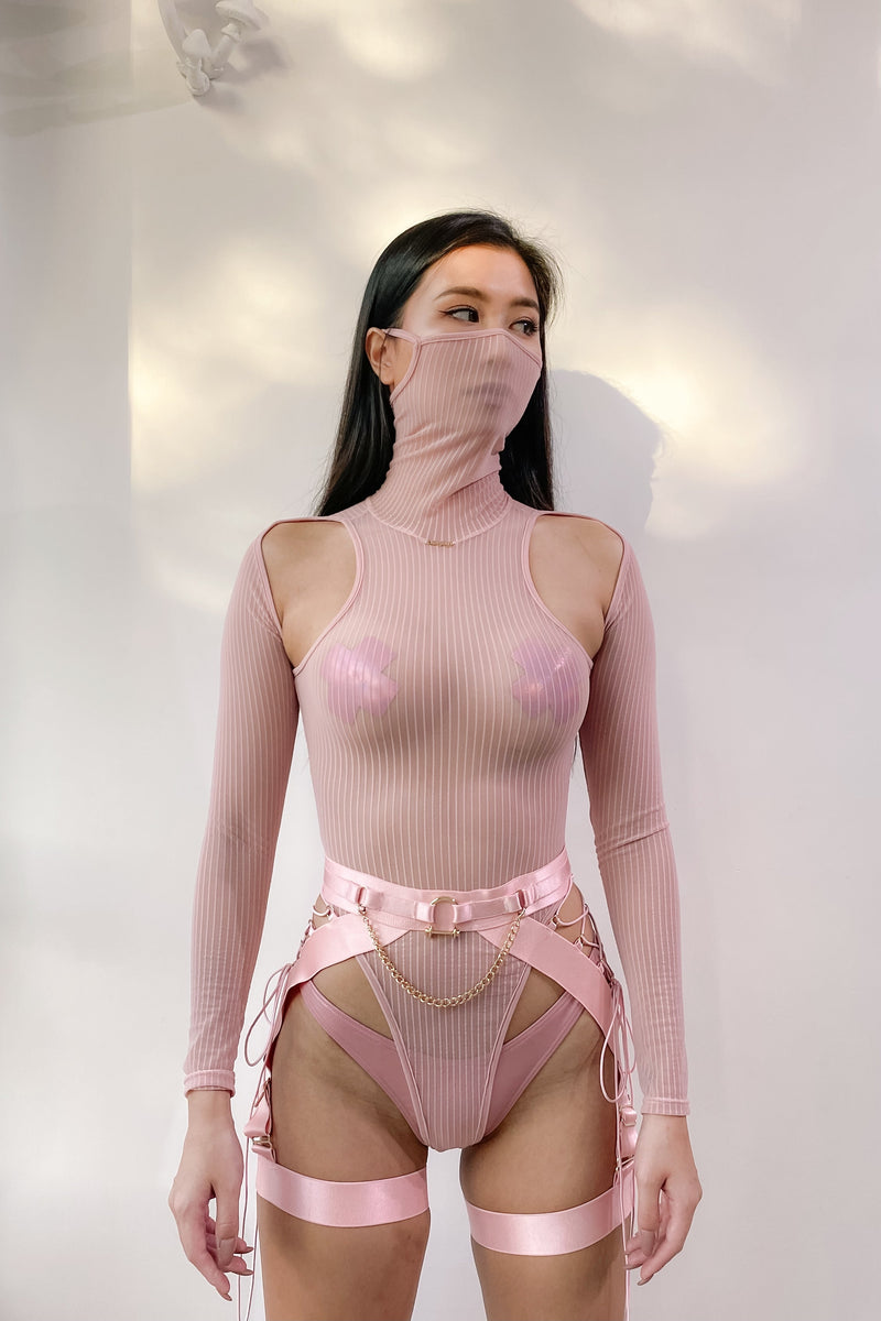 [𝐒𝐀𝐌𝐏𝐋𝐄 𝐒𝐀𝐋𝐄] XXX Rated See Through Bodysuit PINK