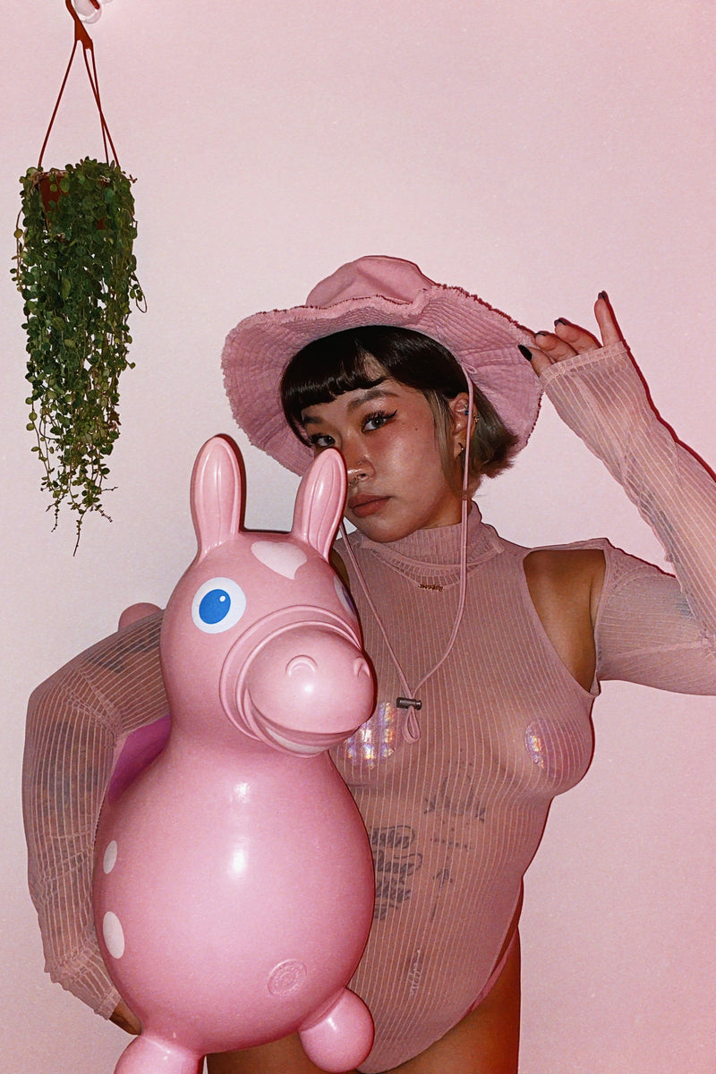 [𝐒𝐀𝐌𝐏𝐋𝐄 𝐒𝐀𝐋𝐄] XXX Rated See Through Bodysuit PINK